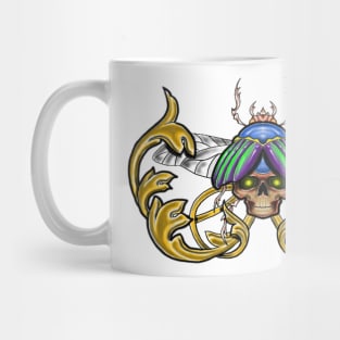 Beetle with skull Mug